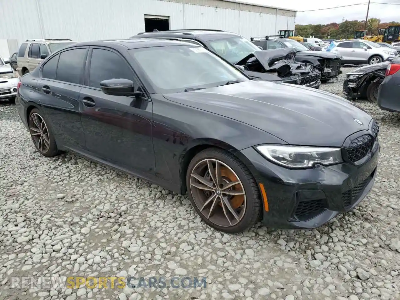 1 Photograph of a damaged car 3MW5U9J05M8B63328 BMW M3 2021