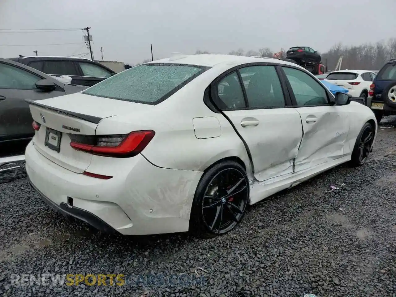 3 fotografías del automóvil dañado 3MW5U9J06M8C08793 BMW M3 2021