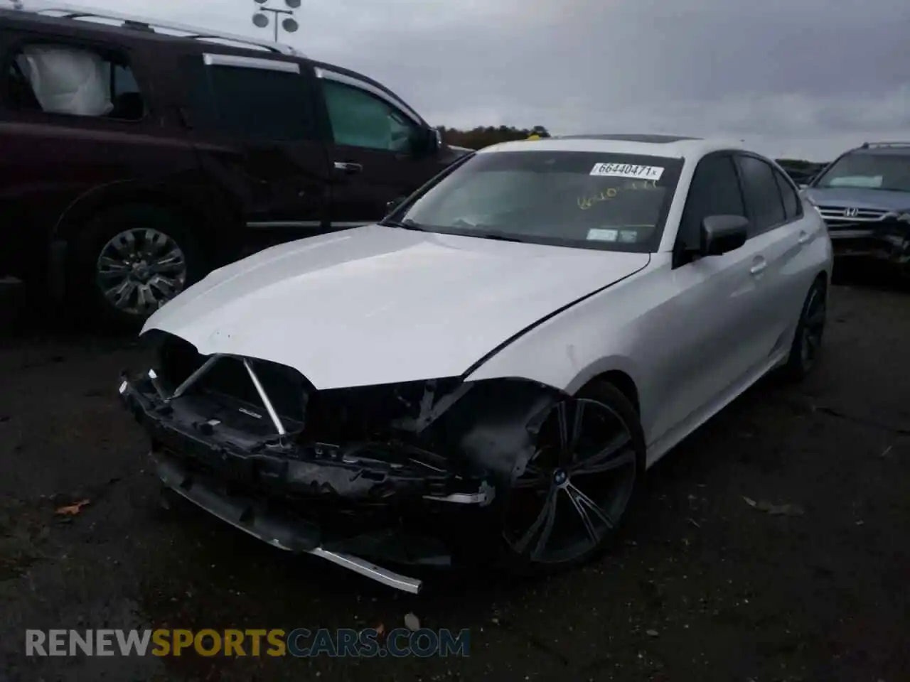 2 Photograph of a damaged car 3MW5U9J09M8C12854 BMW M3 2021