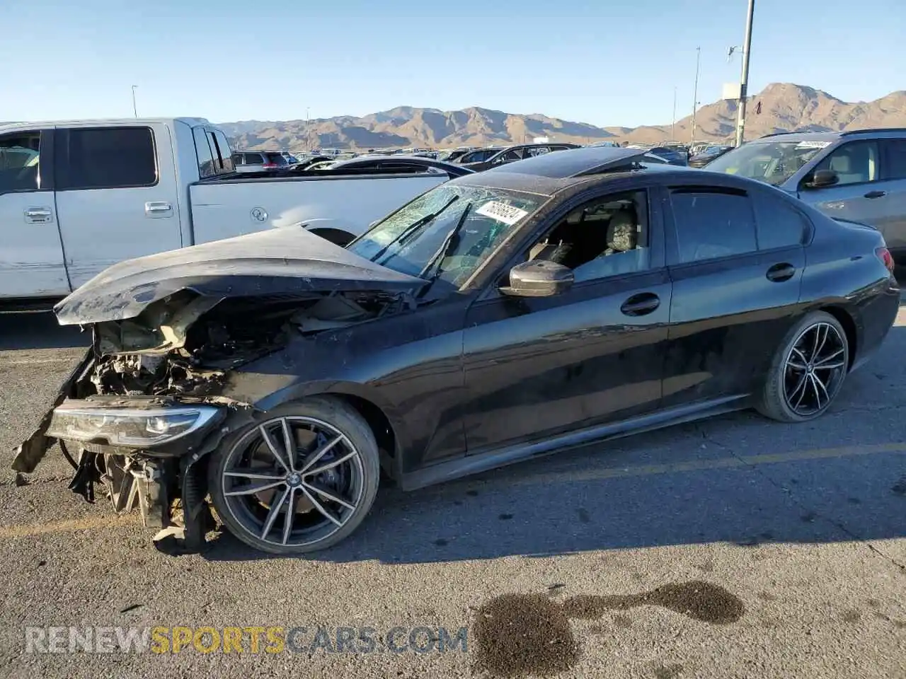 1 Photograph of a damaged car 3MW5U9J0XM8B49022 BMW M3 2021
