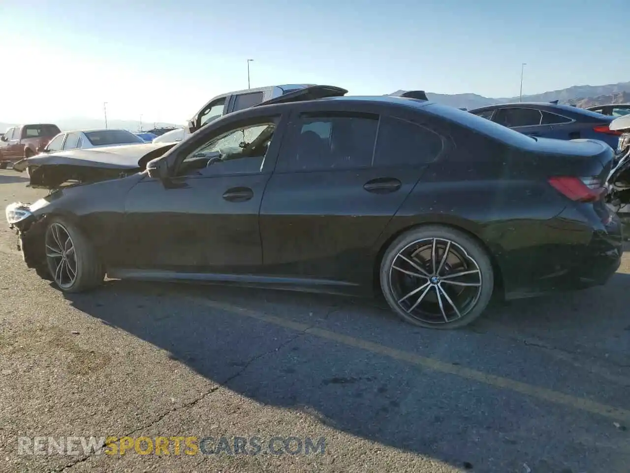 2 Photograph of a damaged car 3MW5U9J0XM8B49022 BMW M3 2021