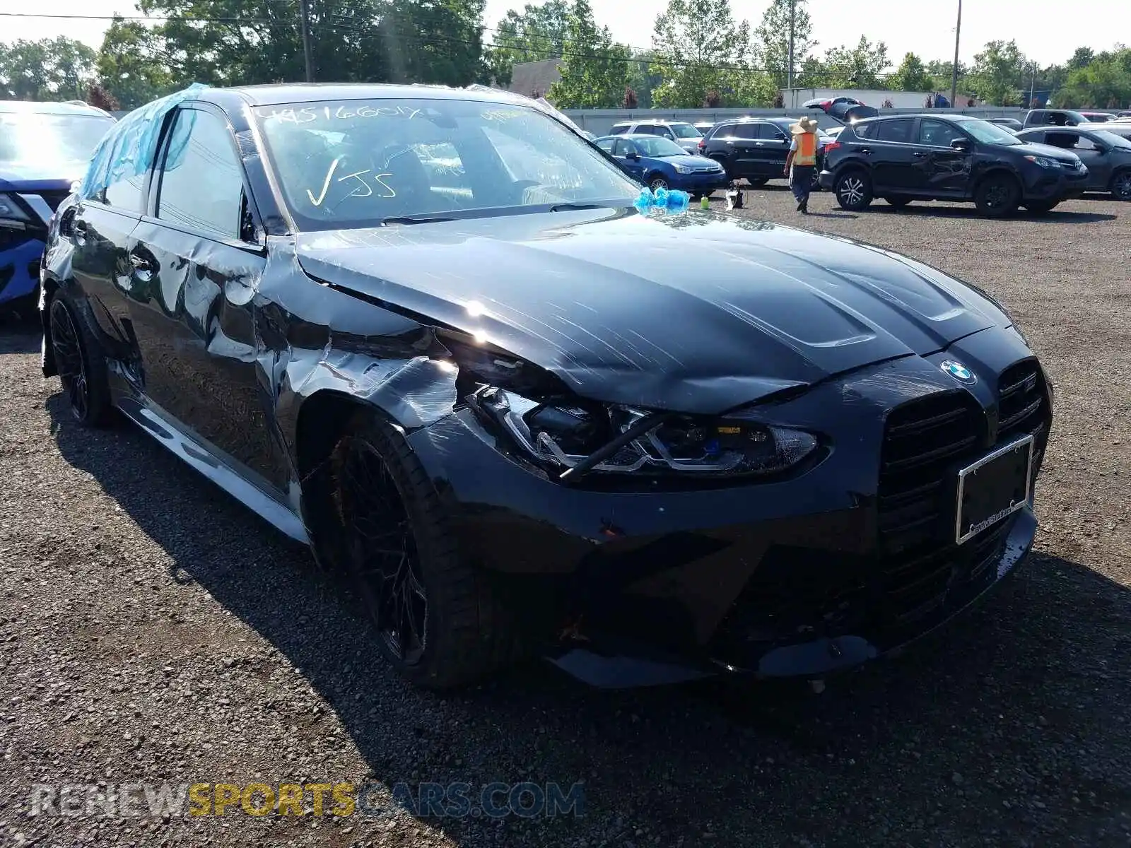 1 Photograph of a damaged car WBS33AY00MFK76110 BMW M3 2021