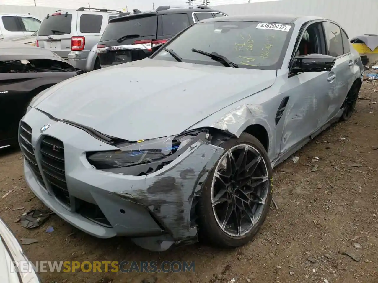 2 Фотография поврежденного автомобиля WBS33AY00MFL59293 BMW M3 2021