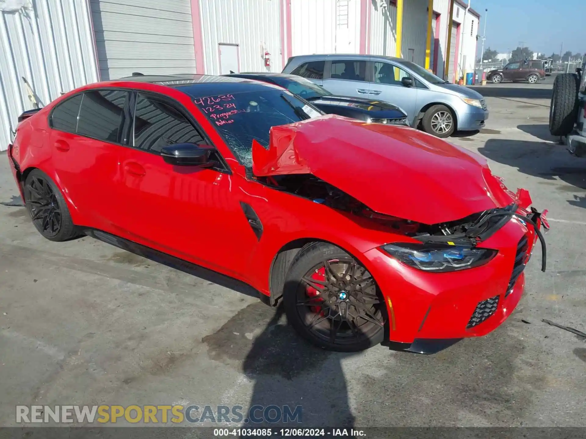 1 Photograph of a damaged car WBS33AY02MFL21564 BMW M3 2021