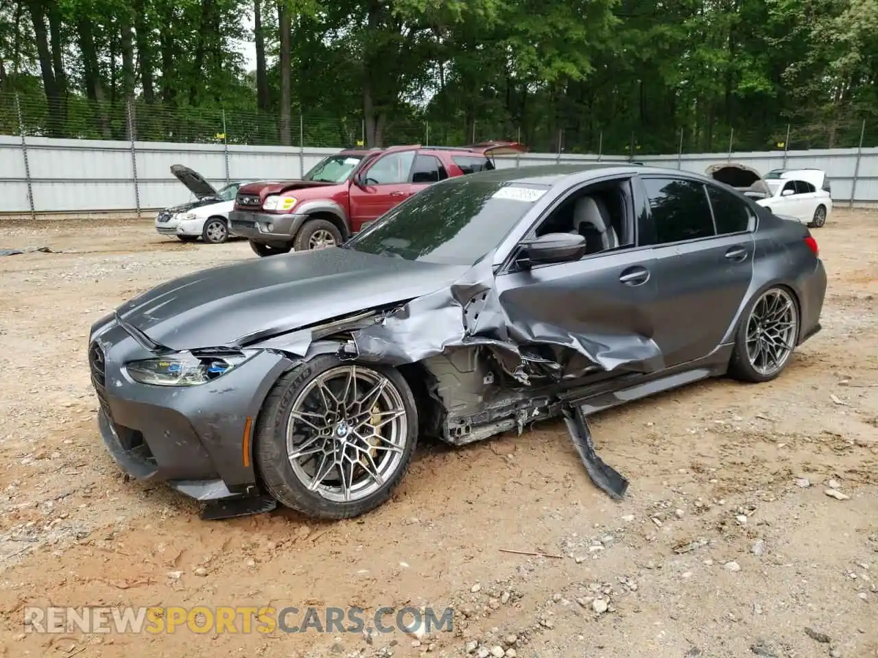 1 Photograph of a damaged car WBS33AY04MFL54422 BMW M3 2021