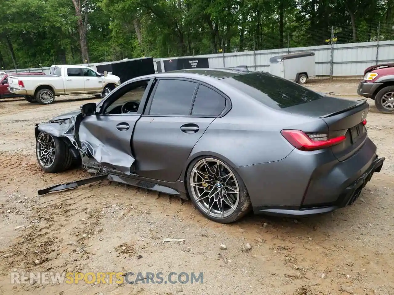 2 Photograph of a damaged car WBS33AY04MFL54422 BMW M3 2021