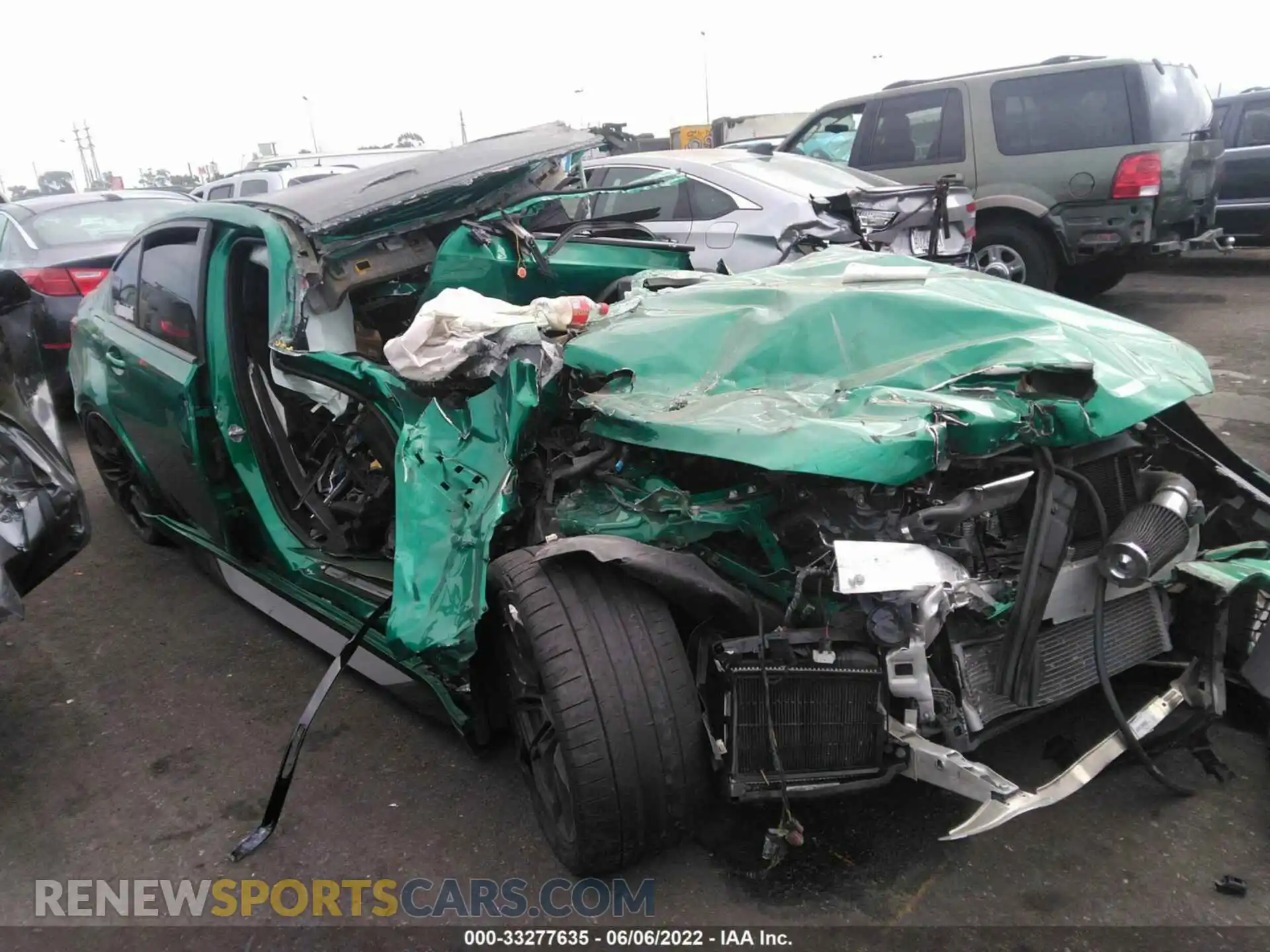 1 Photograph of a damaged car WBS33AY05MFL31456 BMW M3 2021