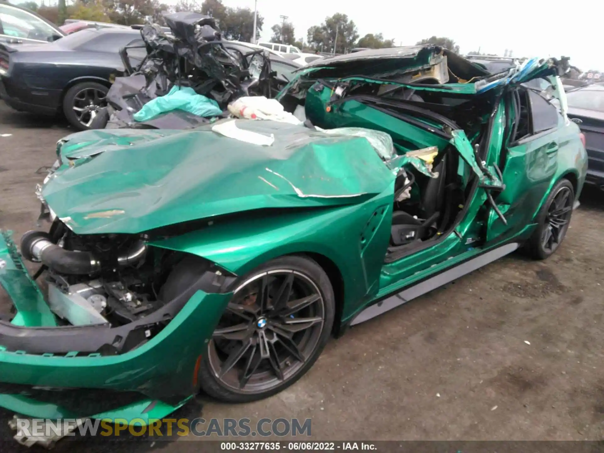 2 Photograph of a damaged car WBS33AY05MFL31456 BMW M3 2021