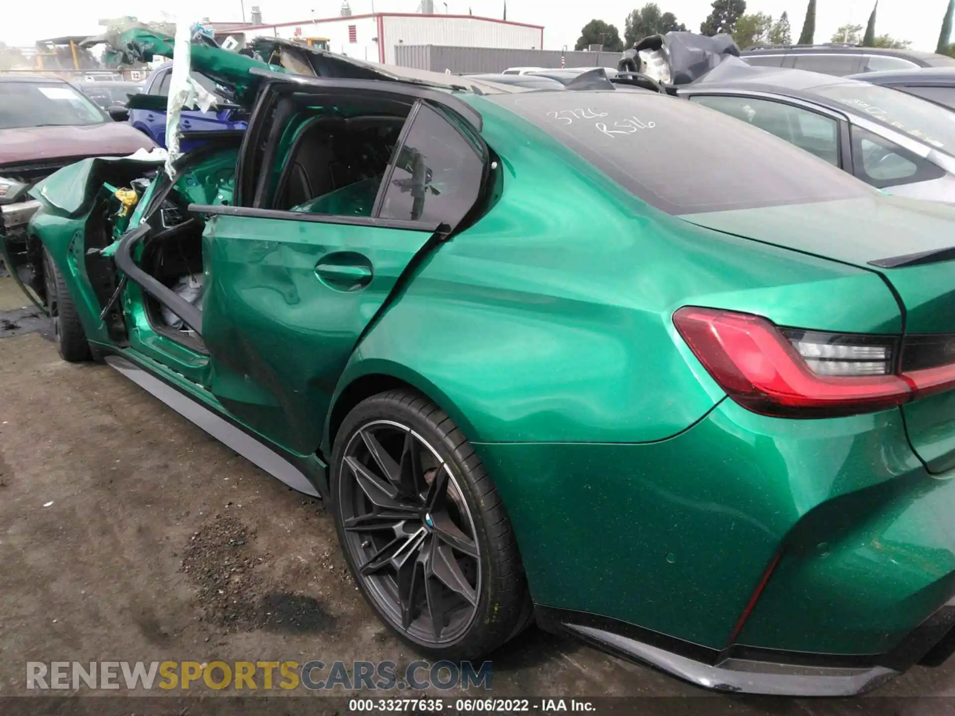3 Photograph of a damaged car WBS33AY05MFL31456 BMW M3 2021