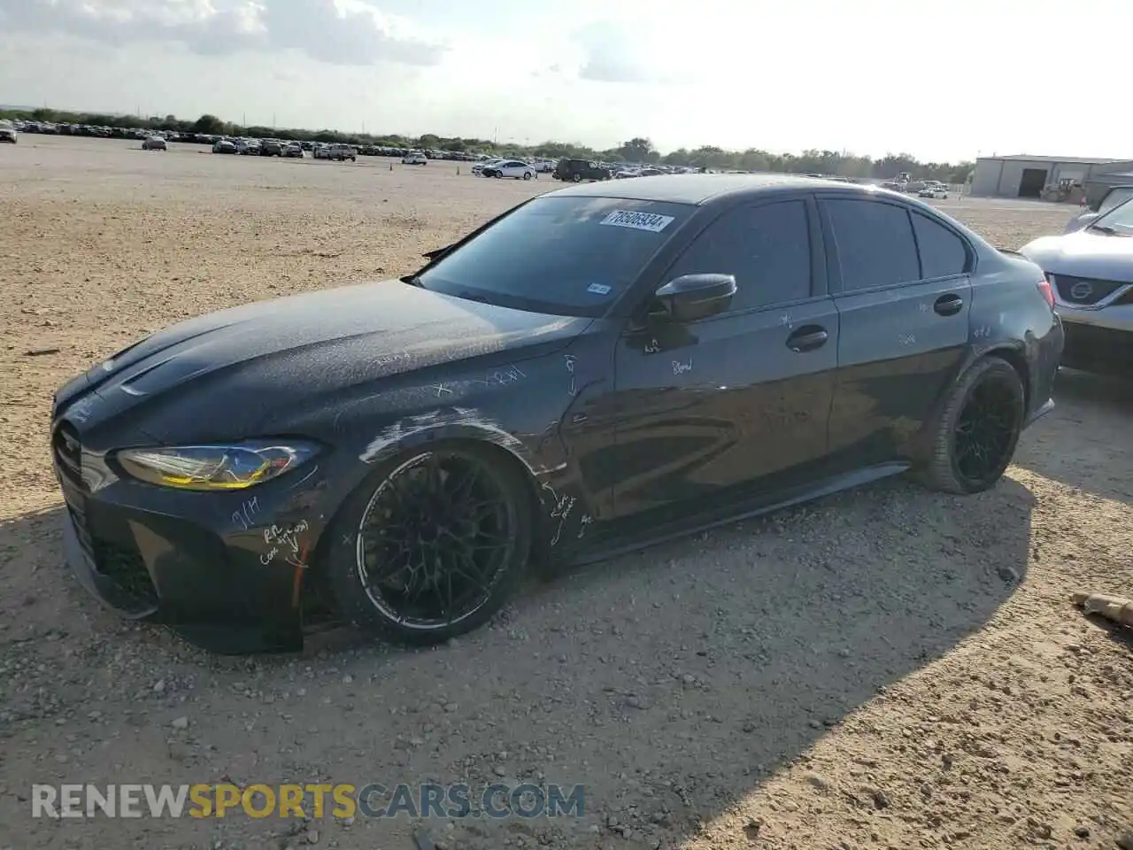 1 Photograph of a damaged car WBS33AY06MFL27898 BMW M3 2021