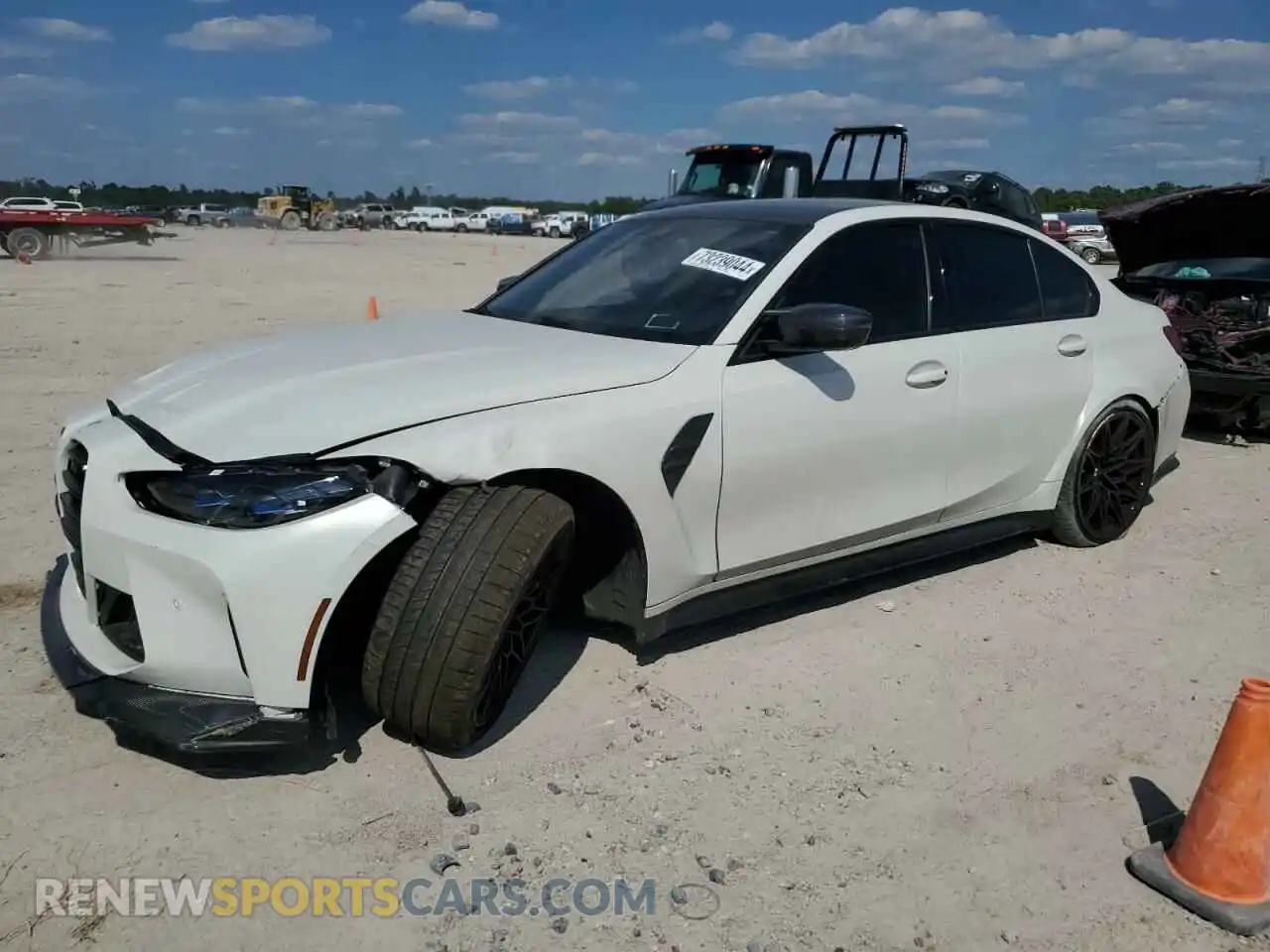 1 Photograph of a damaged car WBS33AY06MFL29912 BMW M3 2021