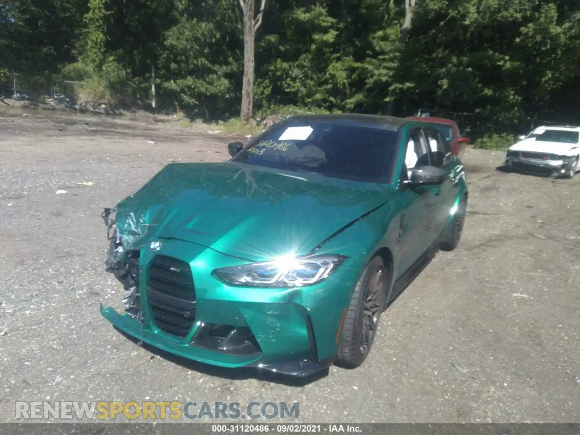 2 Photograph of a damaged car WBS53AY03MFL45011 BMW M3 2021