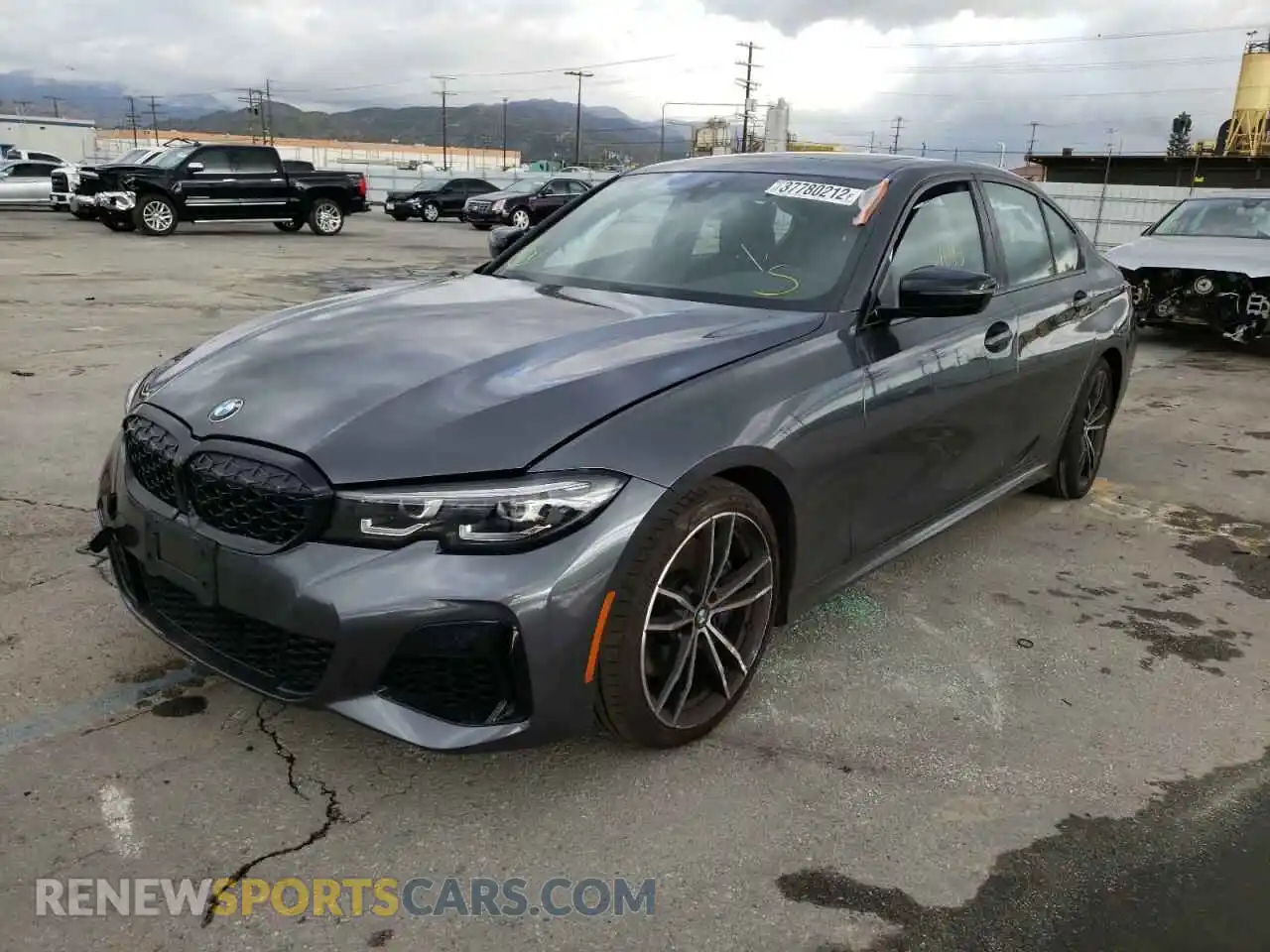 2 Photograph of a damaged car WBA5U7C03NFL75705 BMW M3 2022