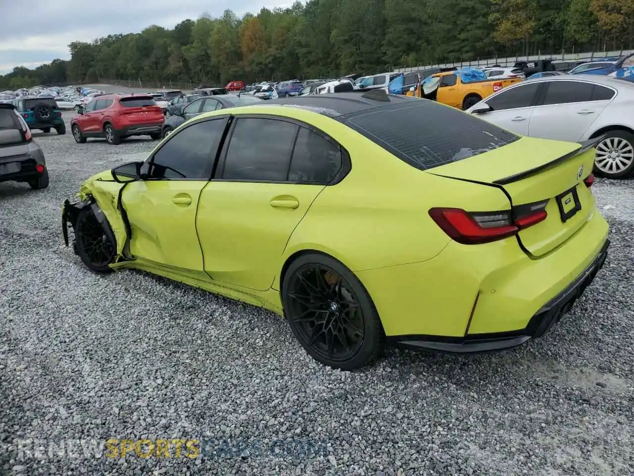 2 Photograph of a damaged car WBS33AY06NFL98827 BMW M3 2022