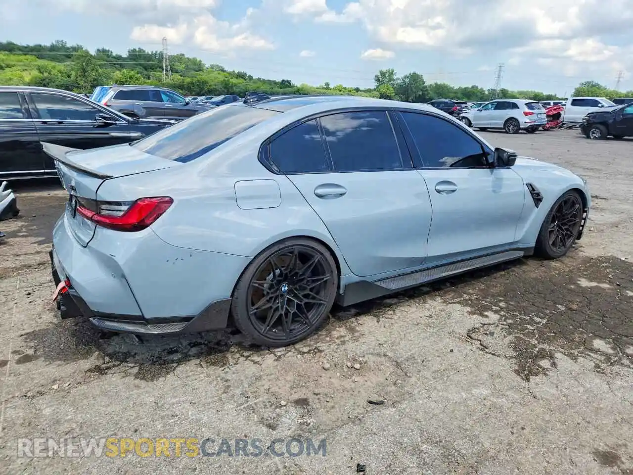 3 Photograph of a damaged car WBS43AY00NFM25637 BMW M3 2022