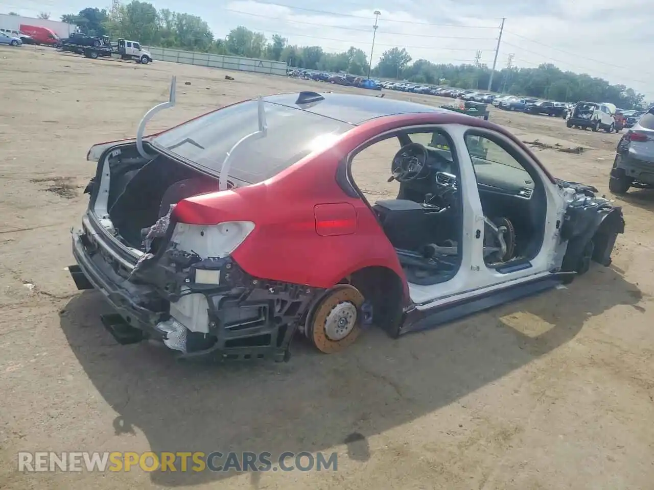 3 fotografías del automóvil dañado WBS43AY01NFM36310 BMW M3 2022