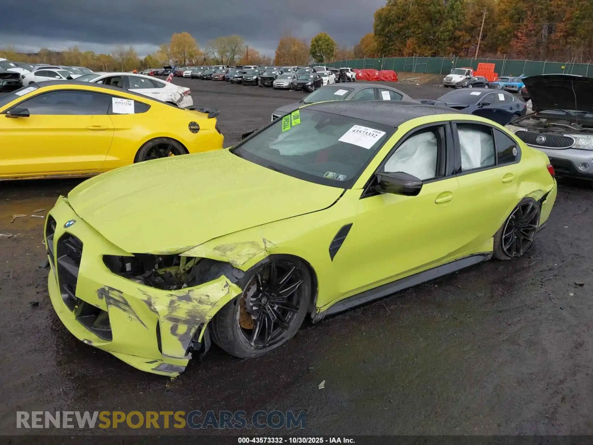 2 Photograph of a damaged car WBS43AY02NFL90468 BMW M3 2022