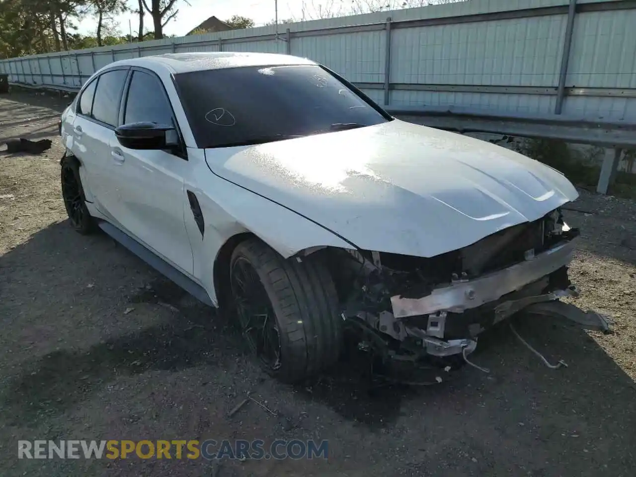 1 Photograph of a damaged car WBS43AY07NFL94130 BMW M3 2022