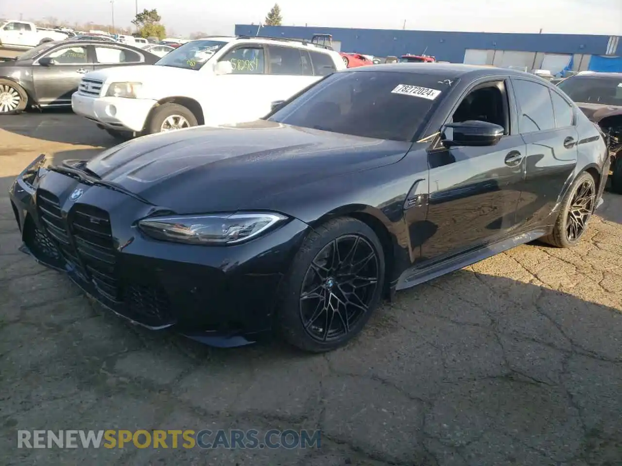 1 Photograph of a damaged car WBS43AY07NFM54665 BMW M3 2022