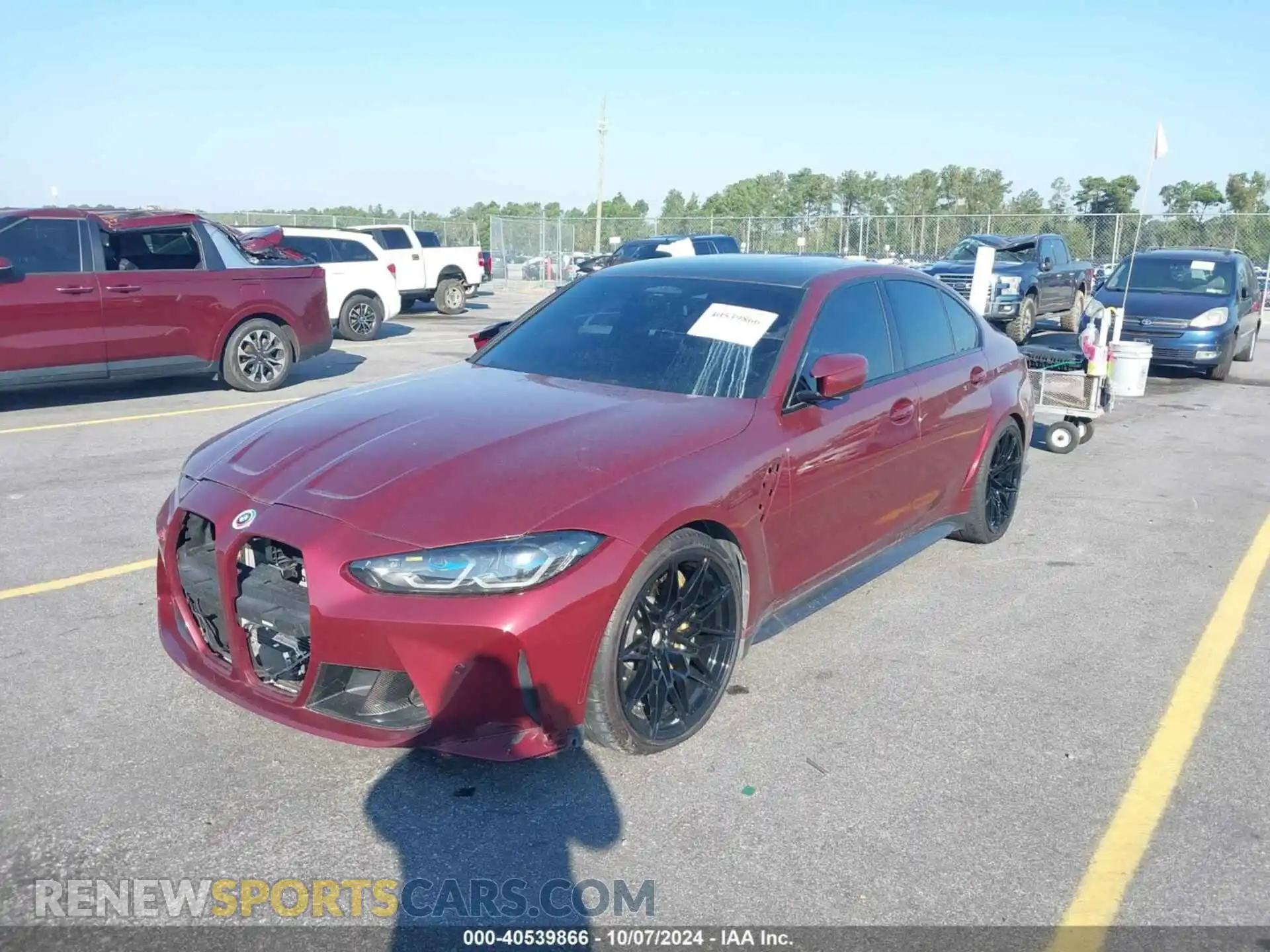 2 fotografías del automóvil dañado WBS43AY08NFN14713 BMW M3 2022