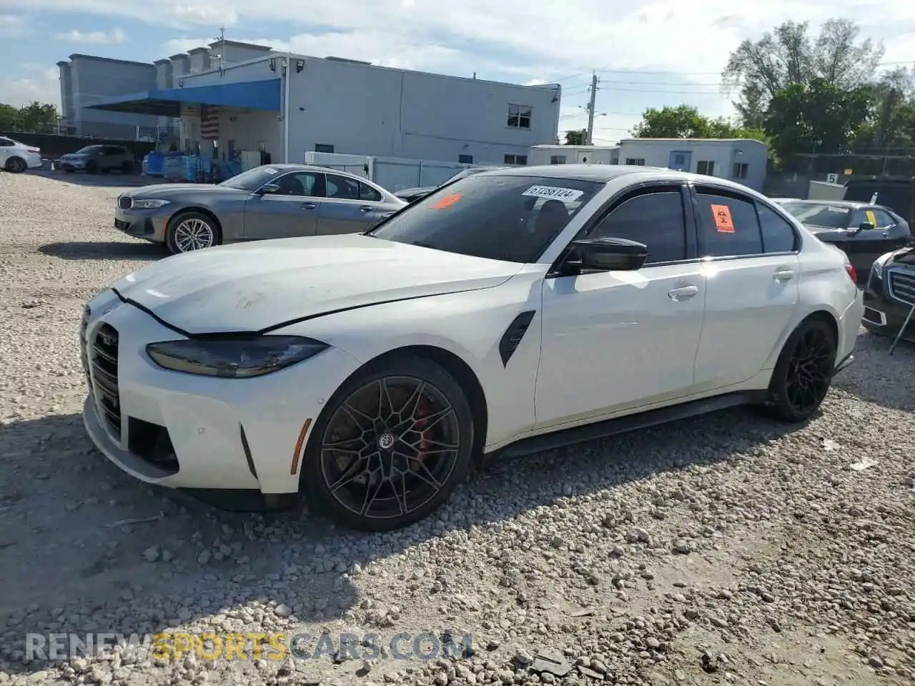 1 Photograph of a damaged car WBS43AY08NFN15005 BMW M3 2022