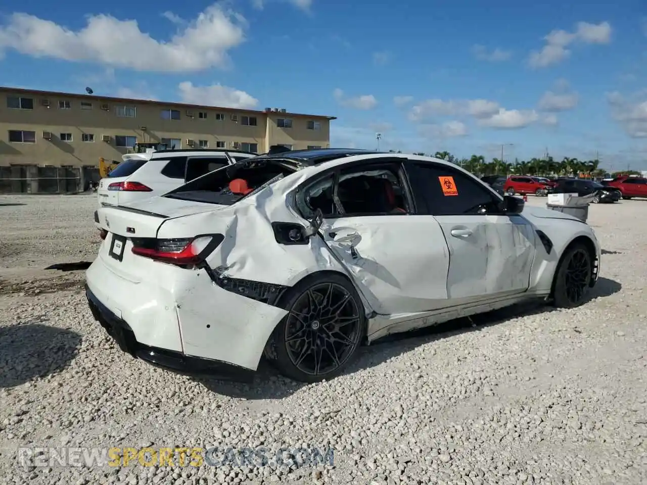 3 Photograph of a damaged car WBS43AY08NFN15005 BMW M3 2022
