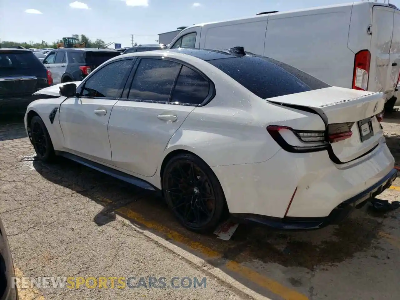 2 Photograph of a damaged car WBS43AY09NFM43859 BMW M3 2022