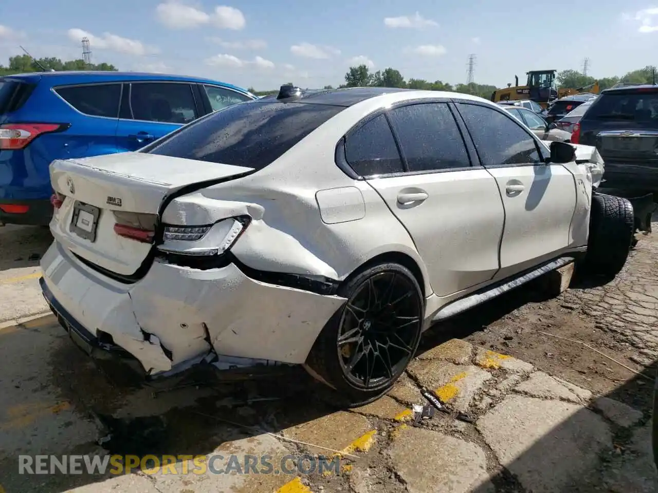 3 Photograph of a damaged car WBS43AY09NFM43859 BMW M3 2022