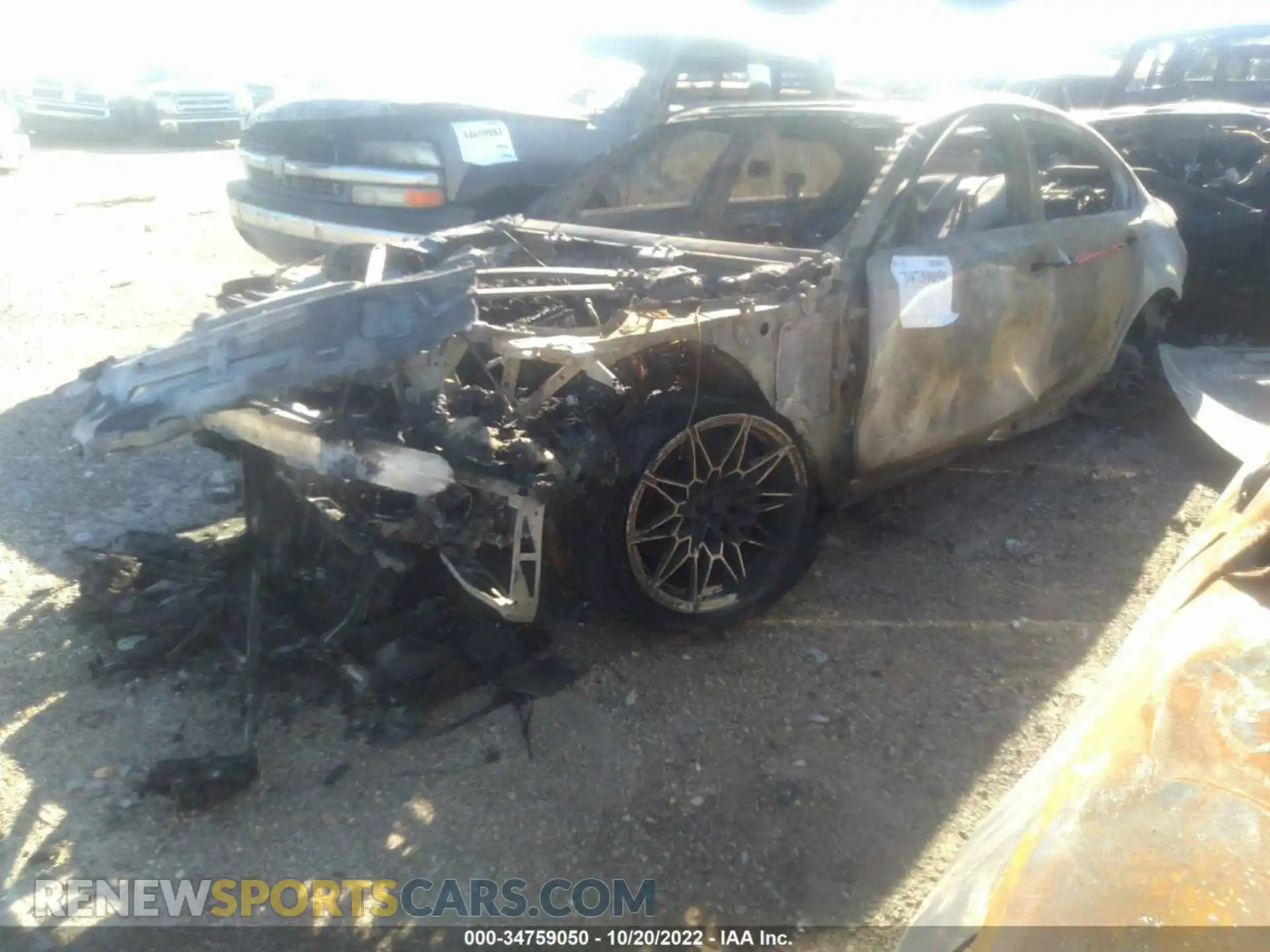 2 Photograph of a damaged car WBS43AY0XNFM10823 BMW M3 2022