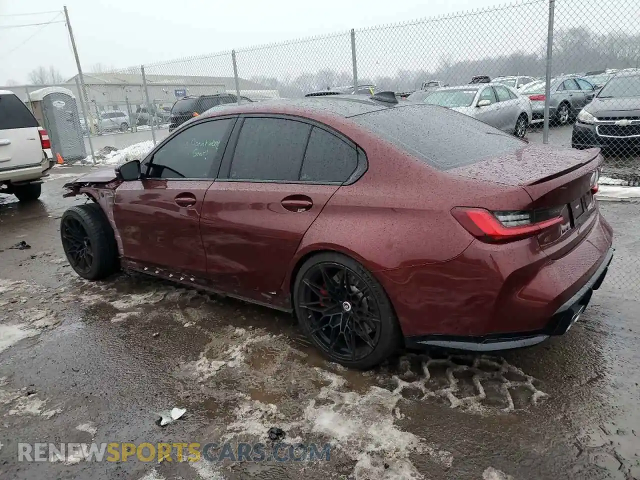 2 Photograph of a damaged car WBS53AY07NFM92482 BMW M3 2022