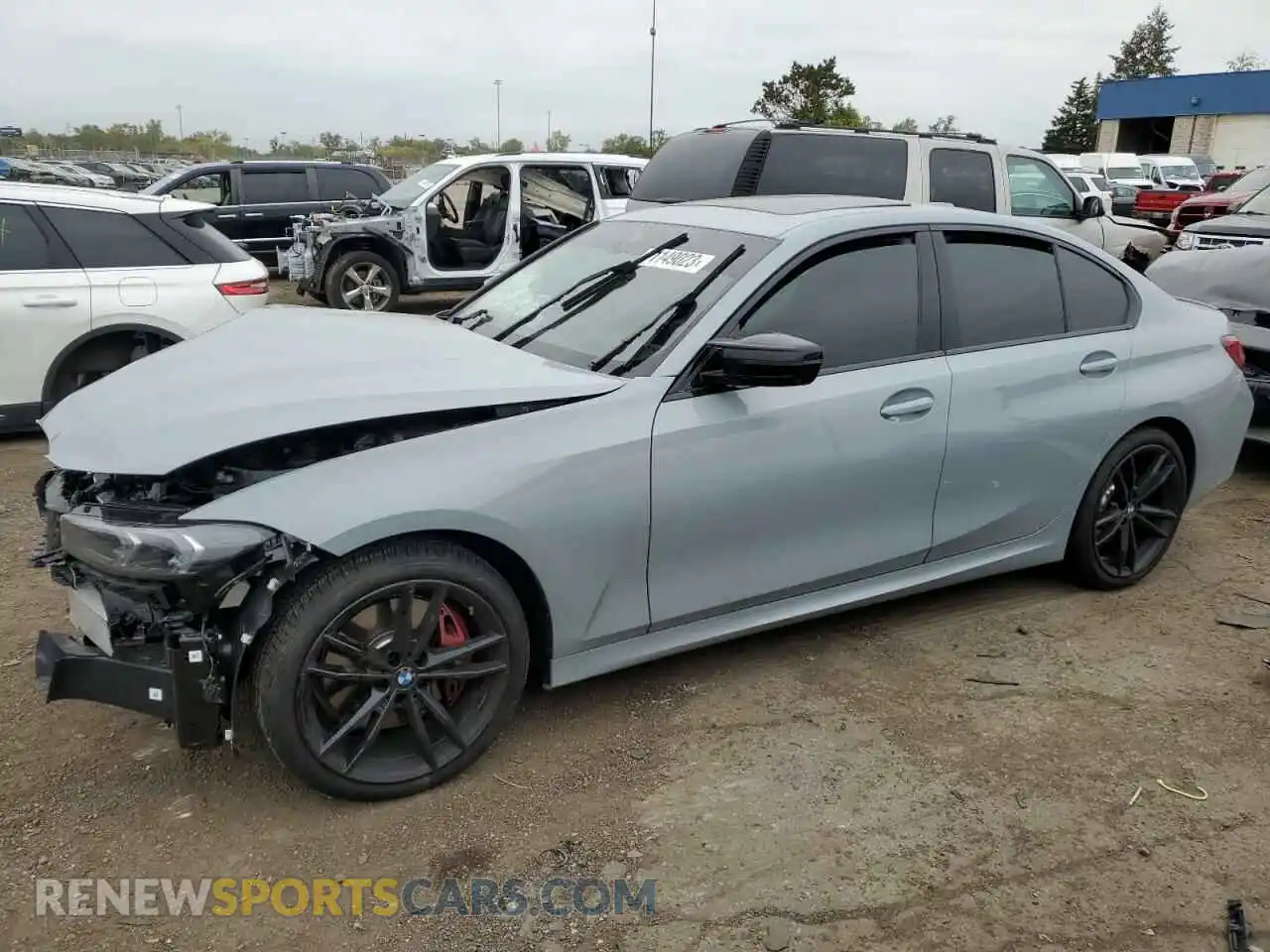 1 Photograph of a damaged car 3MW49FF02P8D62717 BMW M3 2023
