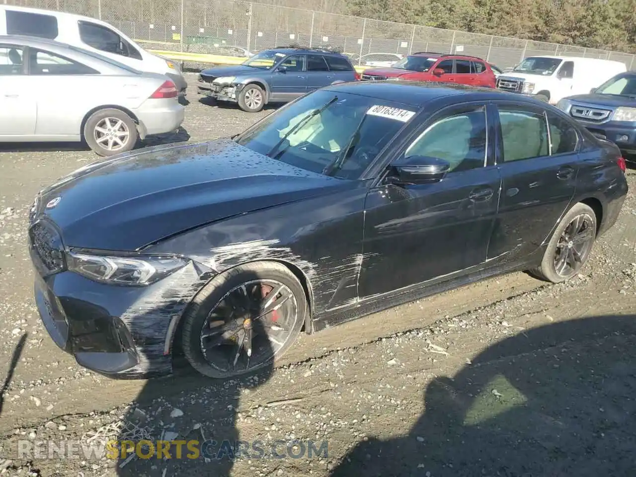 1 Photograph of a damaged car 3MW49FF04P8C88880 BMW M3 2023