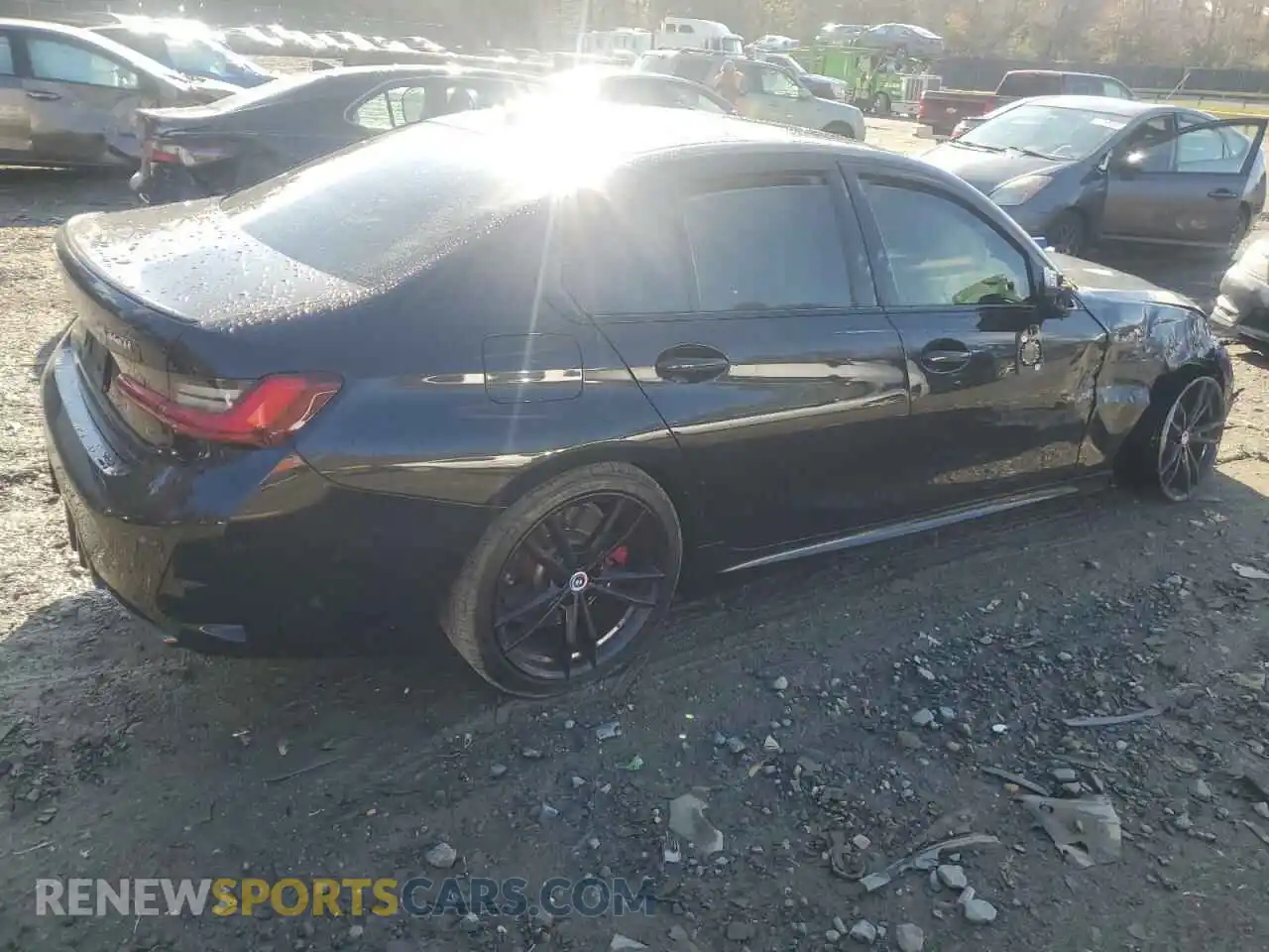 3 Photograph of a damaged car 3MW49FF04P8C88880 BMW M3 2023