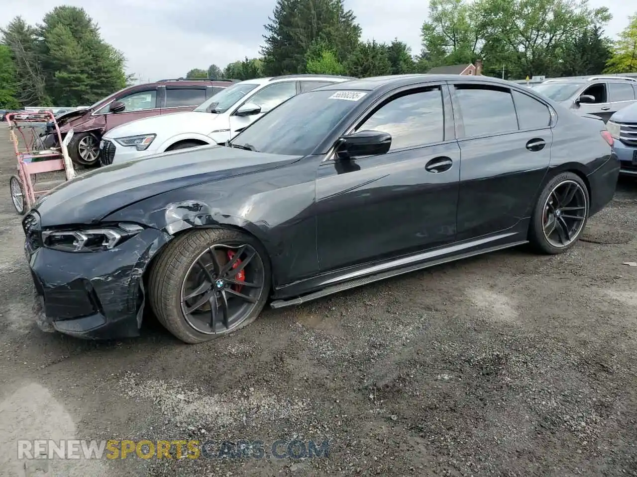 1 Photograph of a damaged car 3MW49FF06P8C96382 BMW M3 2023