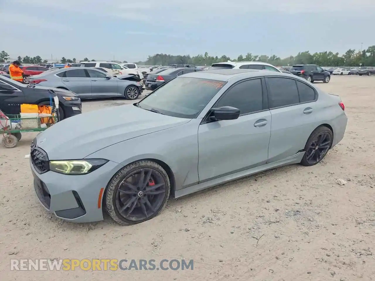 1 Photograph of a damaged car 3MW49FS02P8D05231 BMW M3 2023