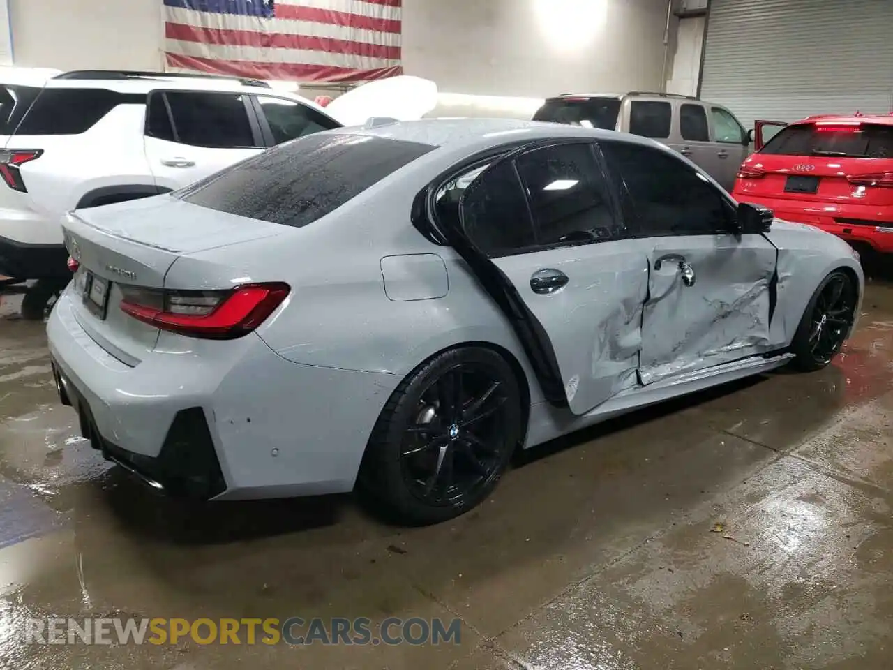 3 Photograph of a damaged car 3MW49FS05P8D04817 BMW M3 2023