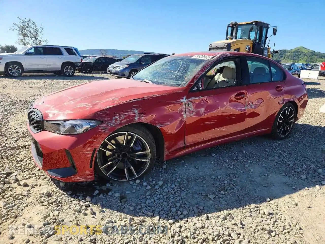 1 Photograph of a damaged car 3MW49FS06P8D32125 BMW M3 2023