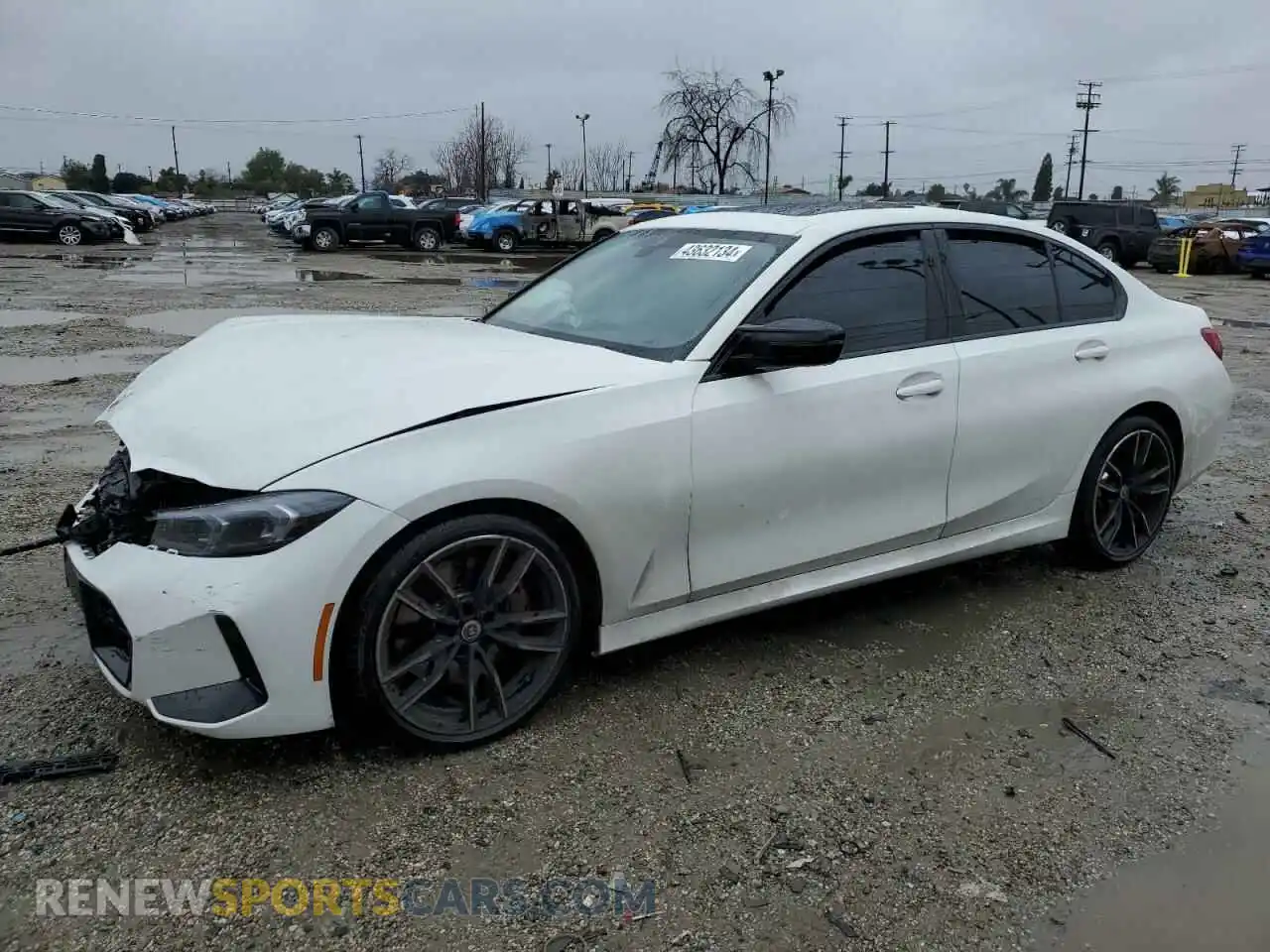 1 Photograph of a damaged car 3MW49FS08P8C96373 BMW M3 2023