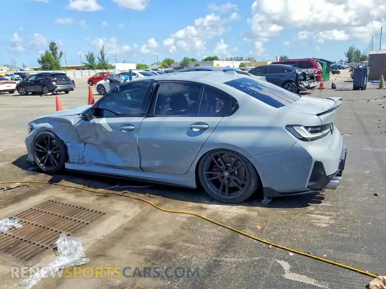 2 Photograph of a damaged car 3MW49FS09P8D65989 BMW M3 2023