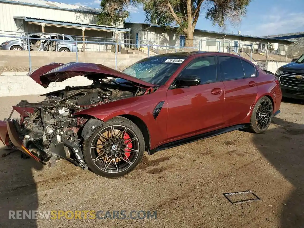 1 Photograph of a damaged car WBS33AY07PFN29346 BMW M3 2023