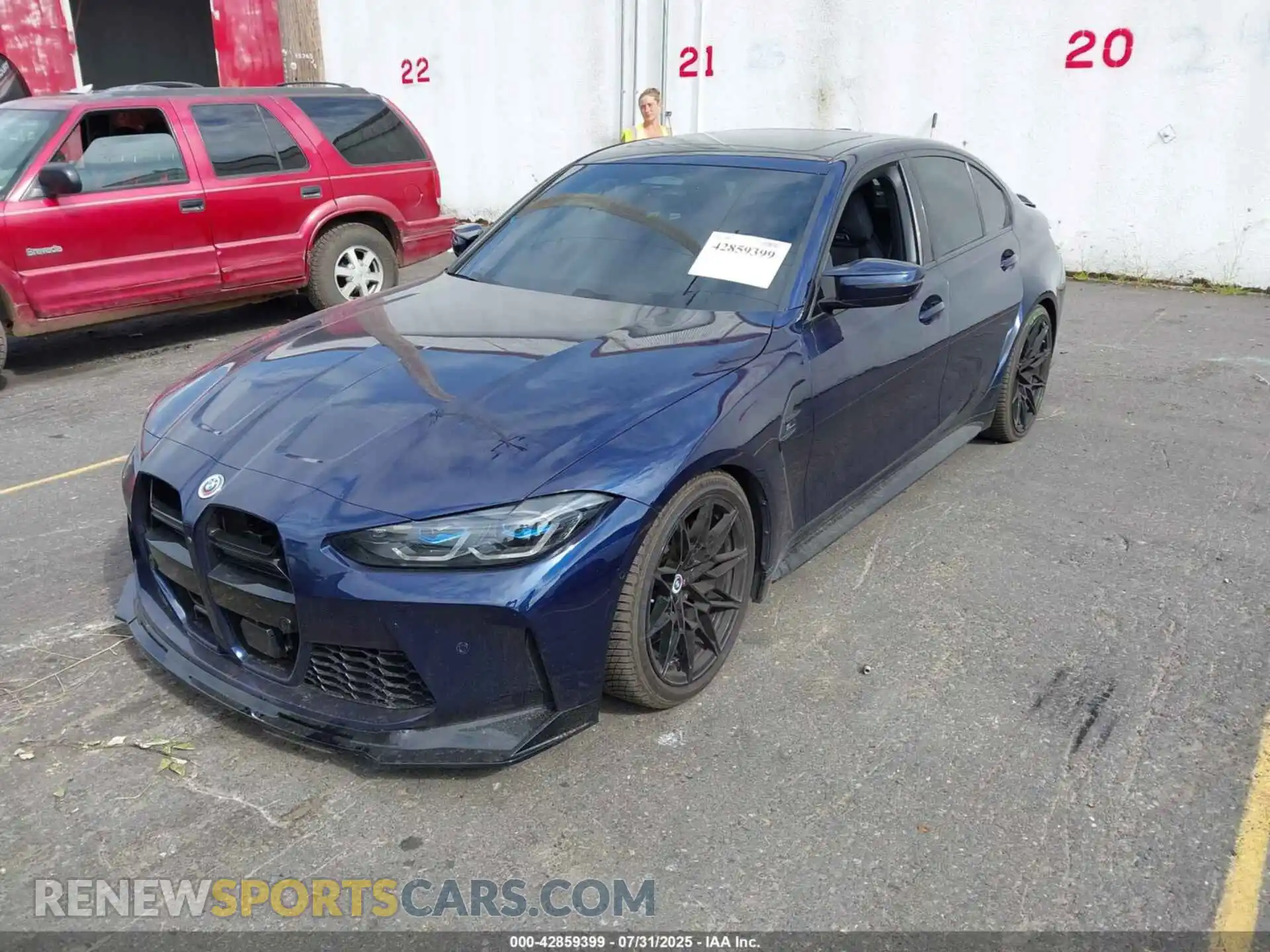 2 Photograph of a damaged car WBS43AY02PFP63429 BMW M3 2023