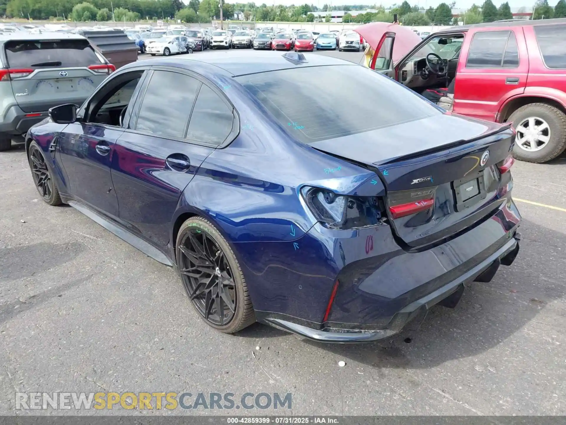 3 Photograph of a damaged car WBS43AY02PFP63429 BMW M3 2023