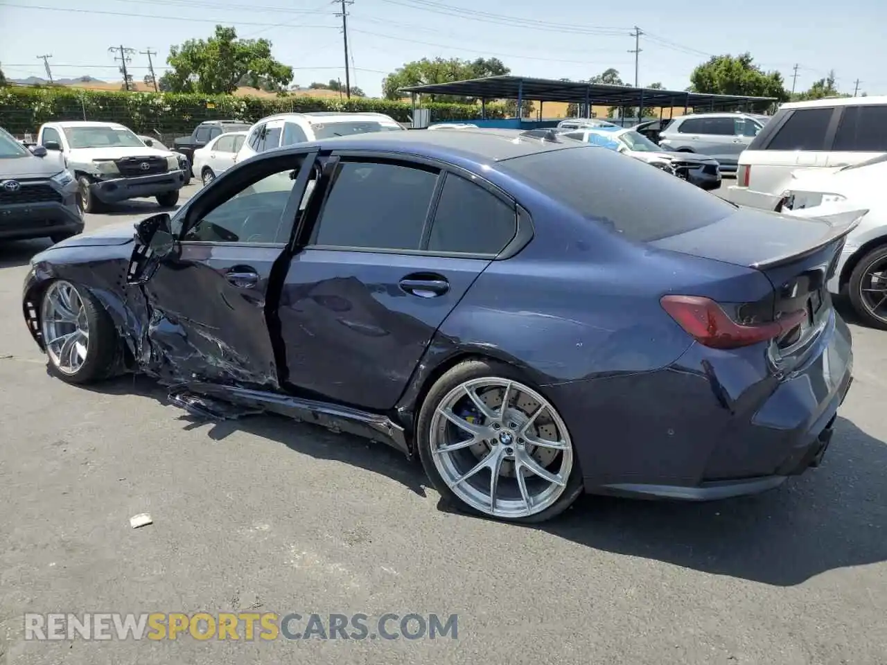 2 Photograph of a damaged car WBS43AY02PFP98617 BMW M3 2023