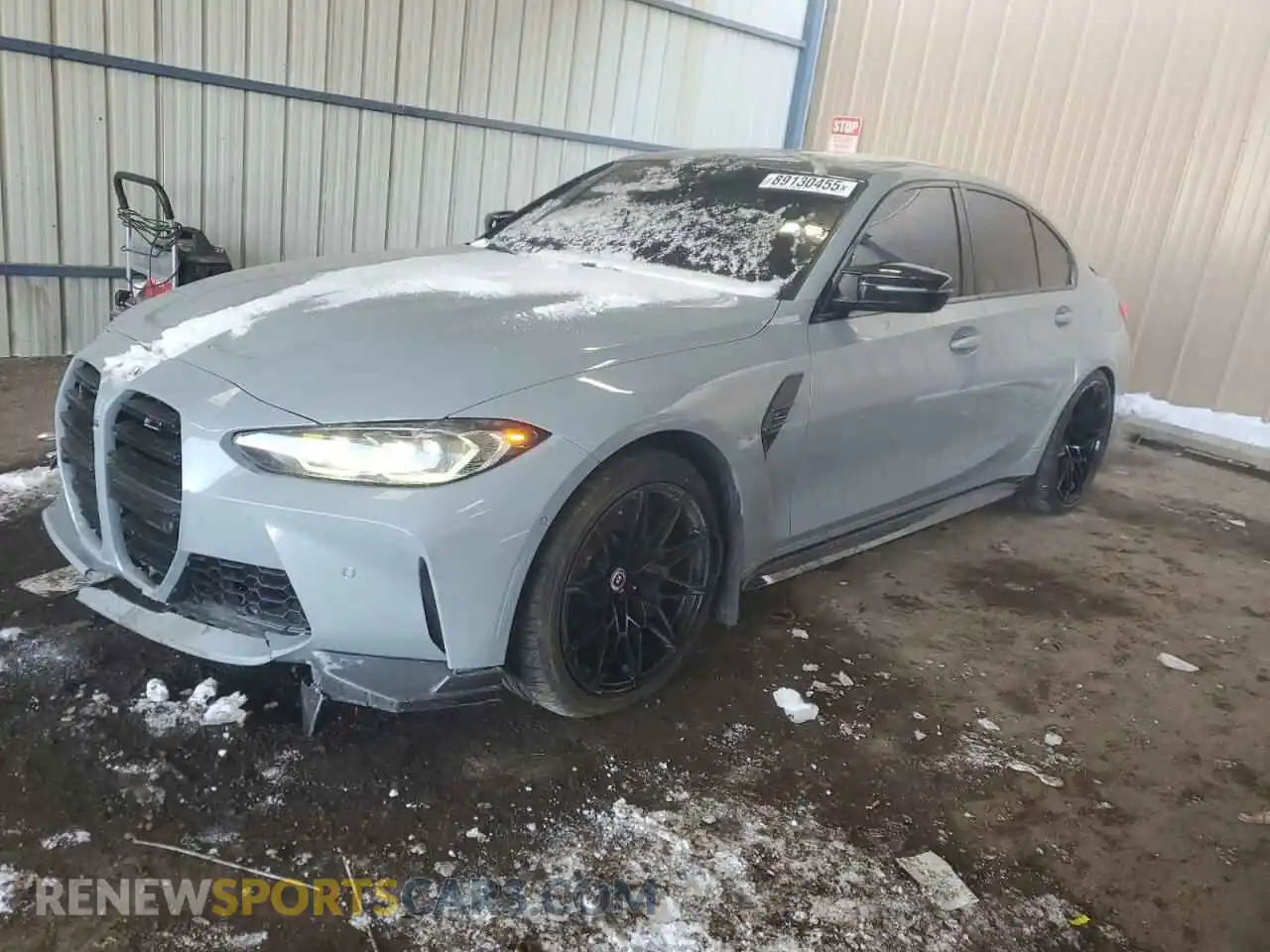 1 Photograph of a damaged car WBS43AY04PFN47162 BMW M3 2023