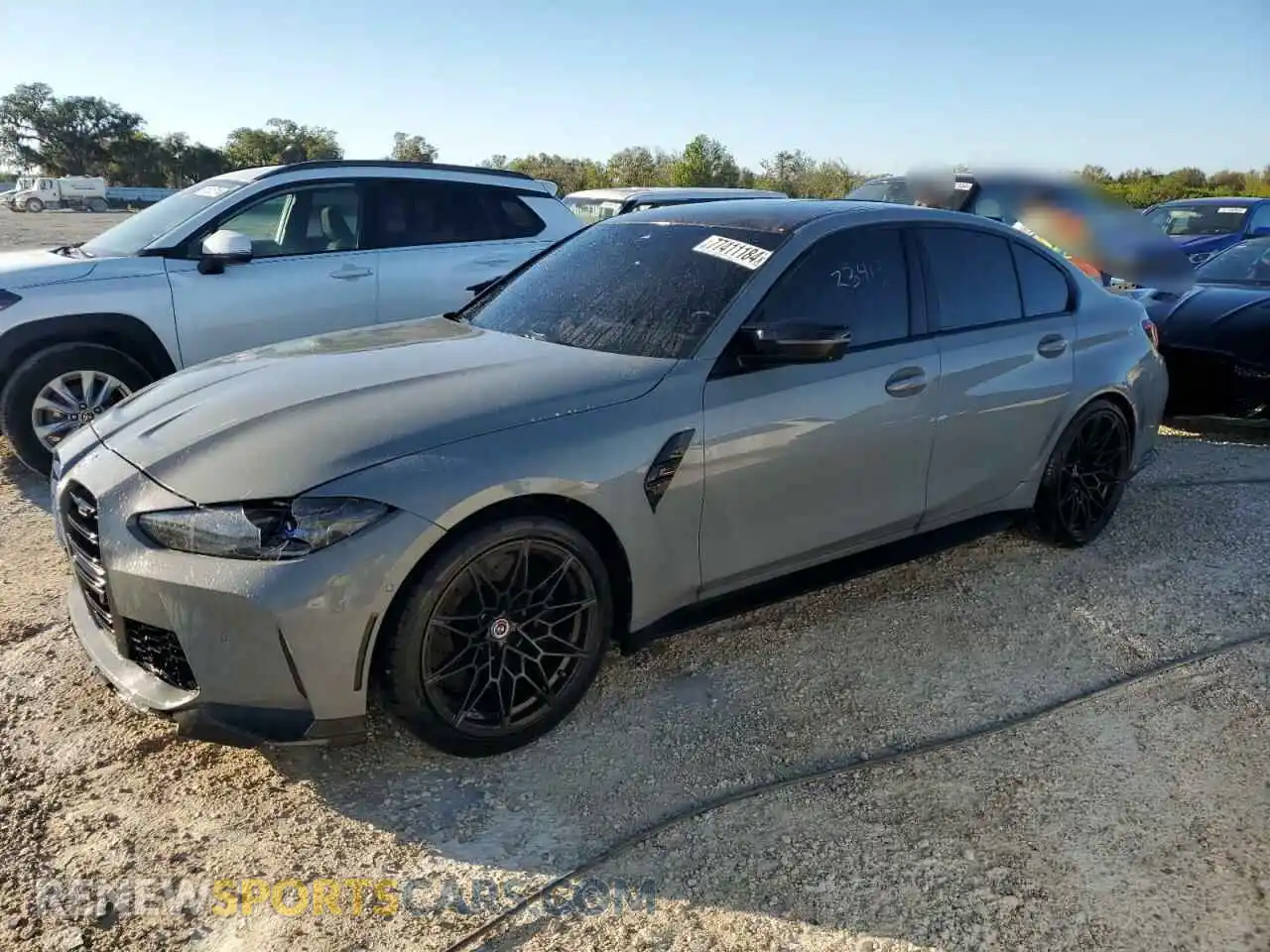 1 Photograph of a damaged car WBS43AY08PFN45012 BMW M3 2023