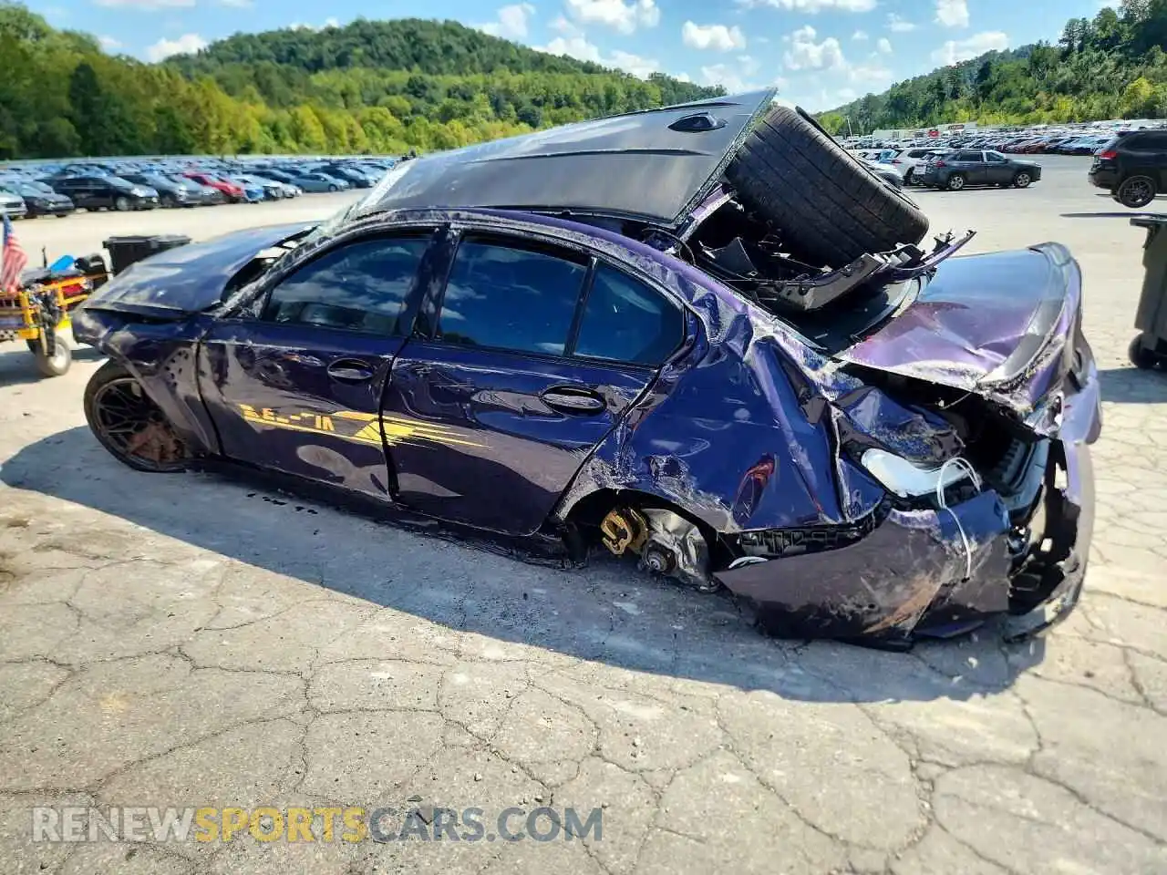2 Photograph of a damaged car WBS43AY0XPFN47375 BMW M3 2023