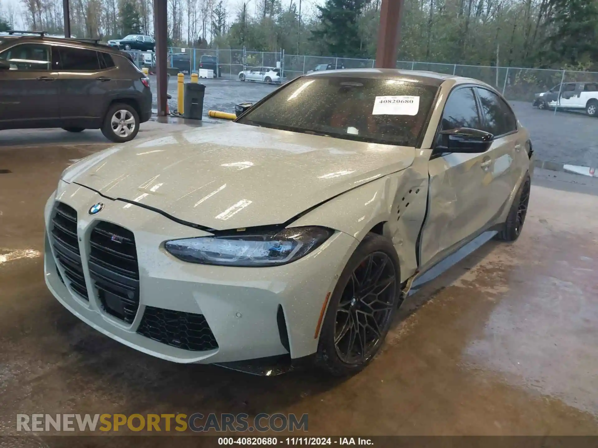2 Photograph of a damaged car WBS43AY0XPFR43712 BMW M3 2023