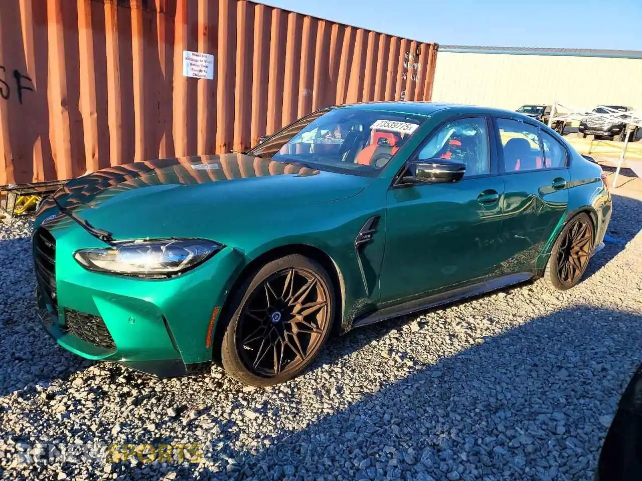 1 Photograph of a damaged car WBS53AY09PFN38736 BMW M3 2023