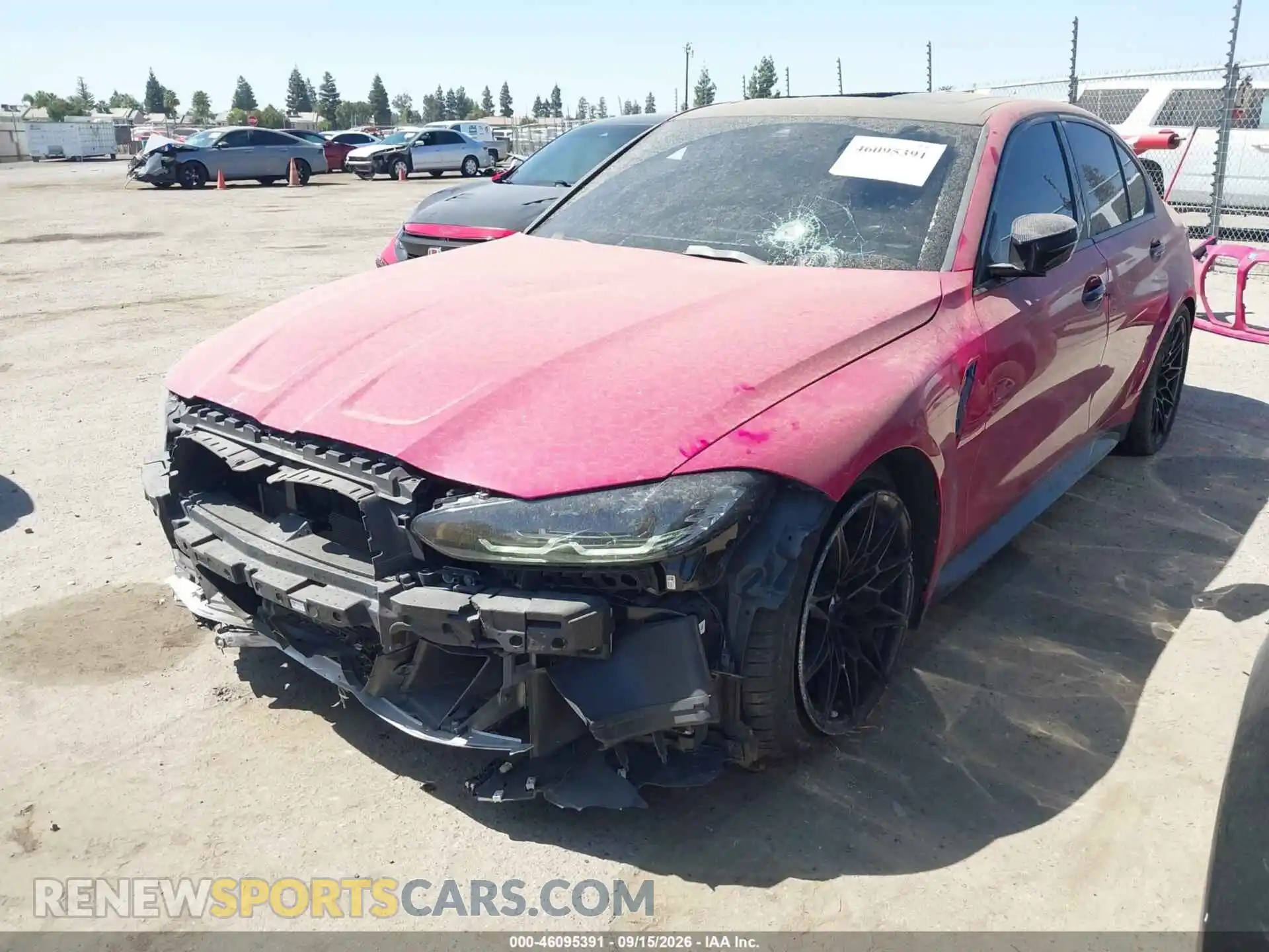 2 Photograph of a damaged car WBS33AY03RFR63783 BMW M3 2024