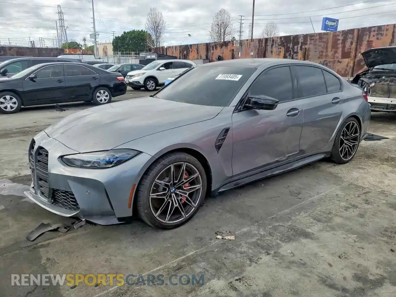 1 Photograph of a damaged car WBS33AY07RFS83644 BMW M3 2024